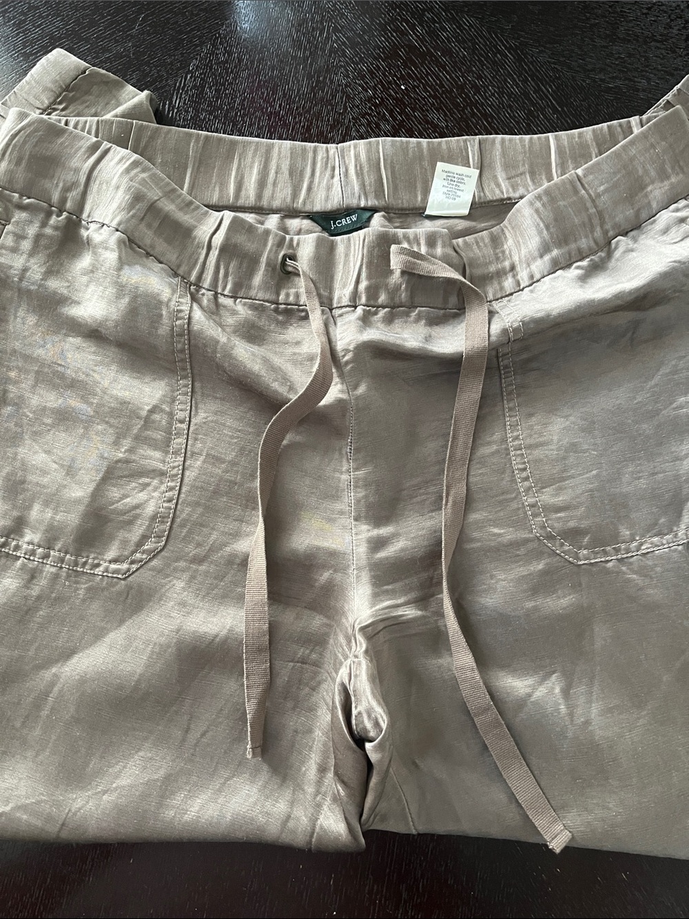 J Crew drawstring linen silk blend - Picture 2 of 4